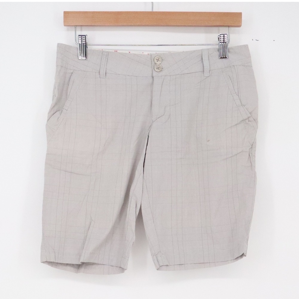 Volcom Shorts Womens 3 Glen 11 Short Gray Plaid Cotton Skater Excellent